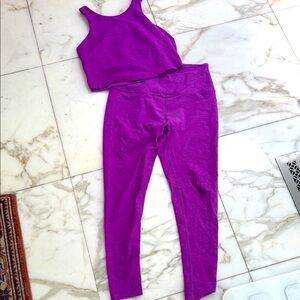 Purple Women's beyond yoga set